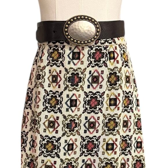 Fossil Wide Dark Leather Belt with Brushed Silver Gold Detail Belt Sm Slider - Picture 4 of 10